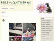 Tablet Screenshot of belle-au-quotidien.com